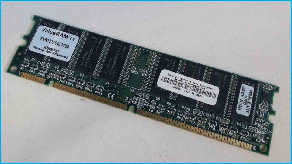 256MB RAM Arbeitsspeicher SDRAM PC133 DIMM Kingston KVR133X64C3/256