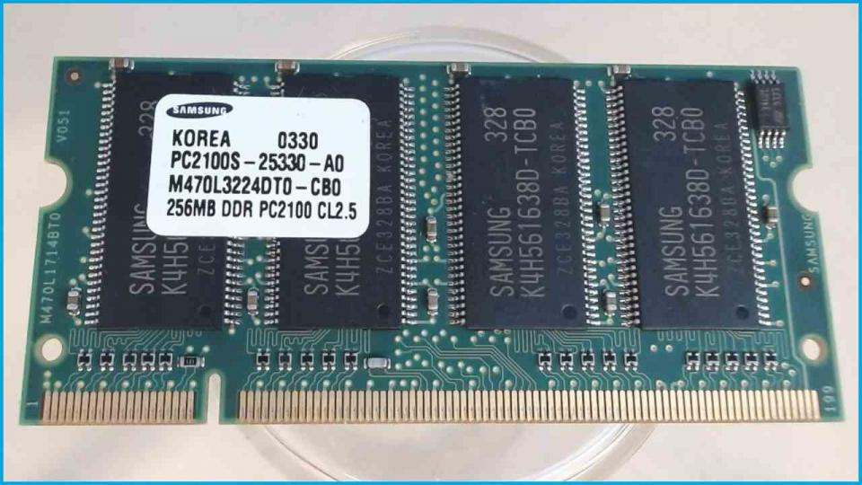 256MB RAM Arbeitsspeicher Samsung DDR PC2100 CL2.5 Dell Latitude D500 PP05L