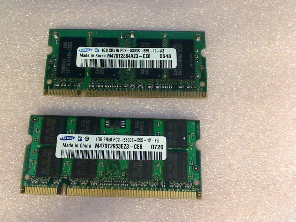 2GB DDR2 Arbeitsspeicher RAM (2x1GB) Samsung PC2-5300S Medion MD96640 (4)