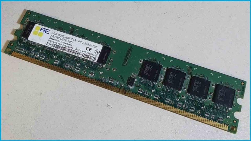 1GB DDR2 memory Ram DDR2-667 CL5 PC2-5300U-555 Aeneon AET760UD00-30D