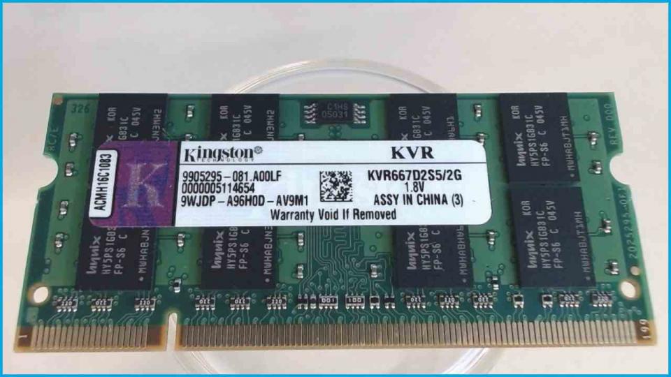 2GB DDR2 Arbeitsspeicher RAM Kingston PC2-5300 667 Asus F3J -2