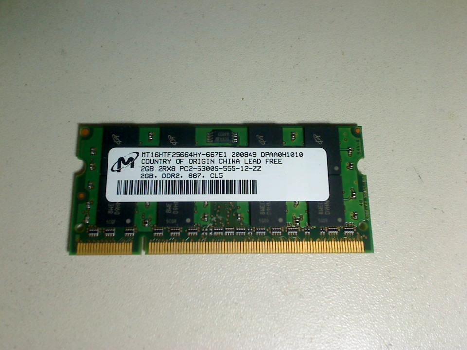 2GB DDR2 Arbeitsspeicher RAM MT PC25300S-555-12-ZZ Acer Aspire 7730ZG