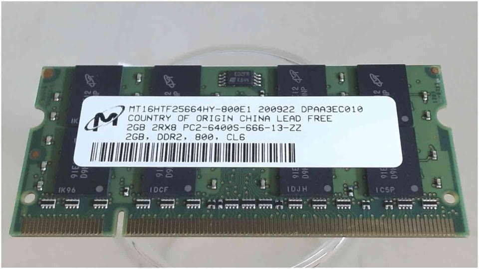 2GB DDR2 Arbeitsspeicher RAM Micron PC2-6400S-666-12-ZZ Compaq 6735b -2