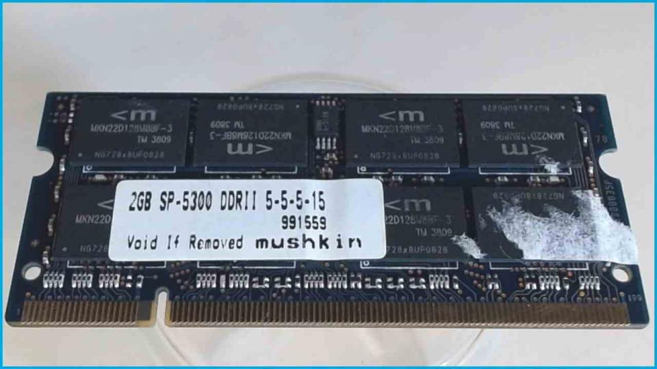 2GB DDR2 Arbeitsspeicher RAM Mushkin SP-5300 5-5-5-15 Asus A7J