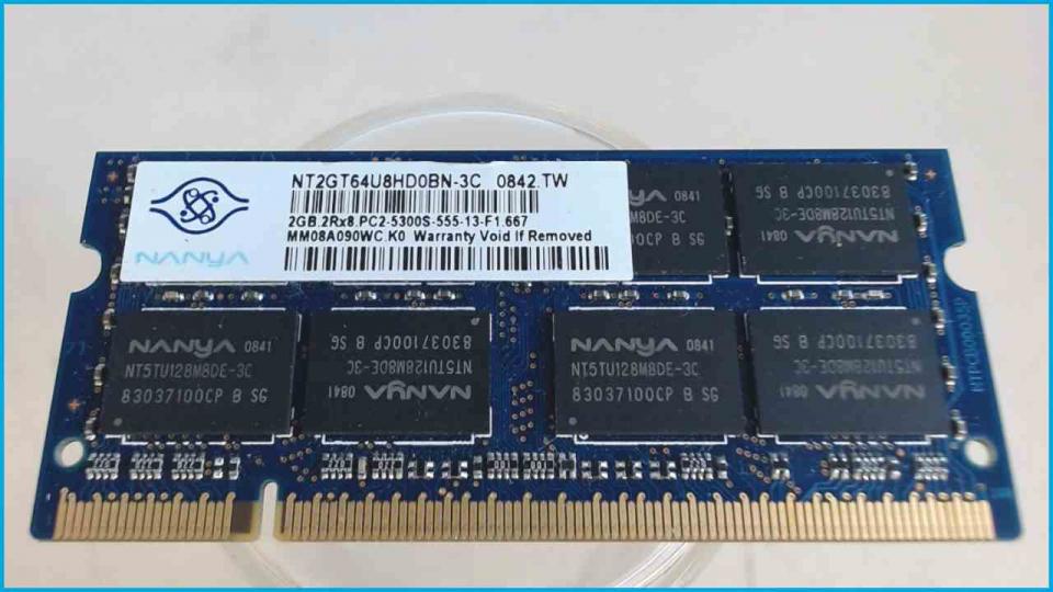 2GB DDR2 Arbeitsspeicher RAM Nanya PC2-5300S-555-13-F1 Inspiron 1525 PP29L -2