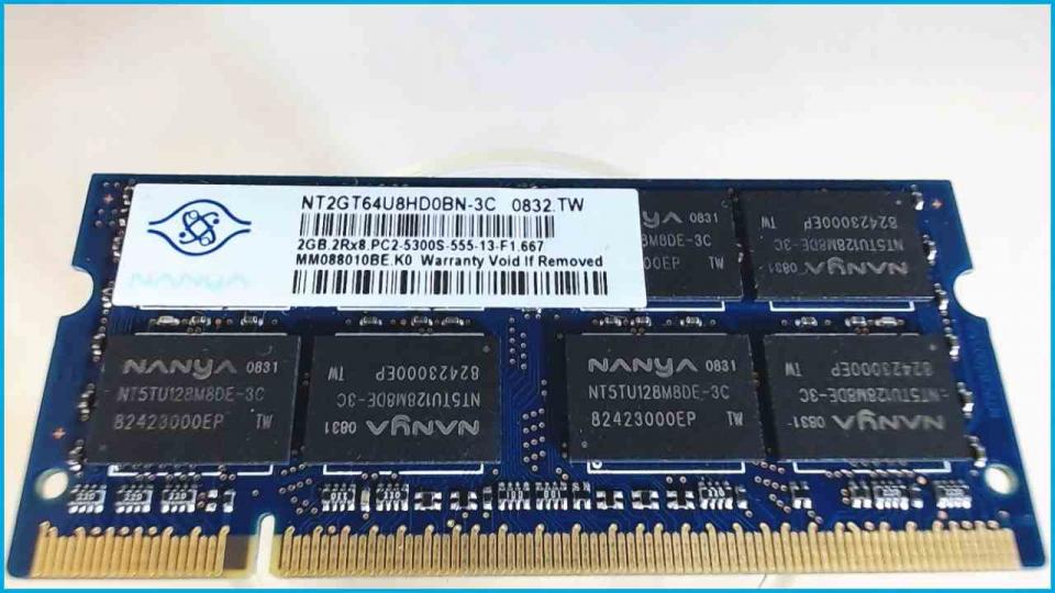 2GB DDR2 Arbeitsspeicher RAM Nanya PC2-5300S-555-13-F1.667 HP Mini 210-1011eg