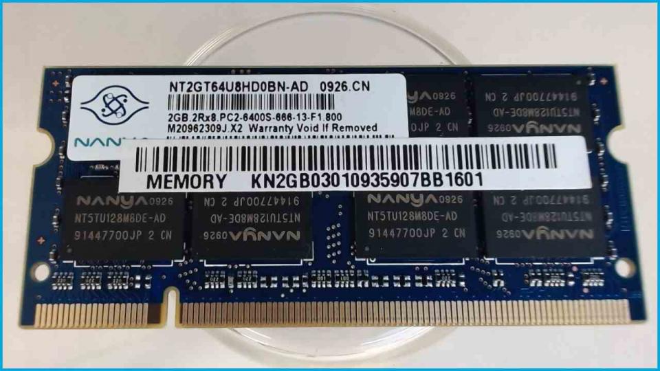 2GB DDR2 Arbeitsspeicher RAM Nanya PC2-6400S-666-13-F1.800 eMachines G725 KAWH0