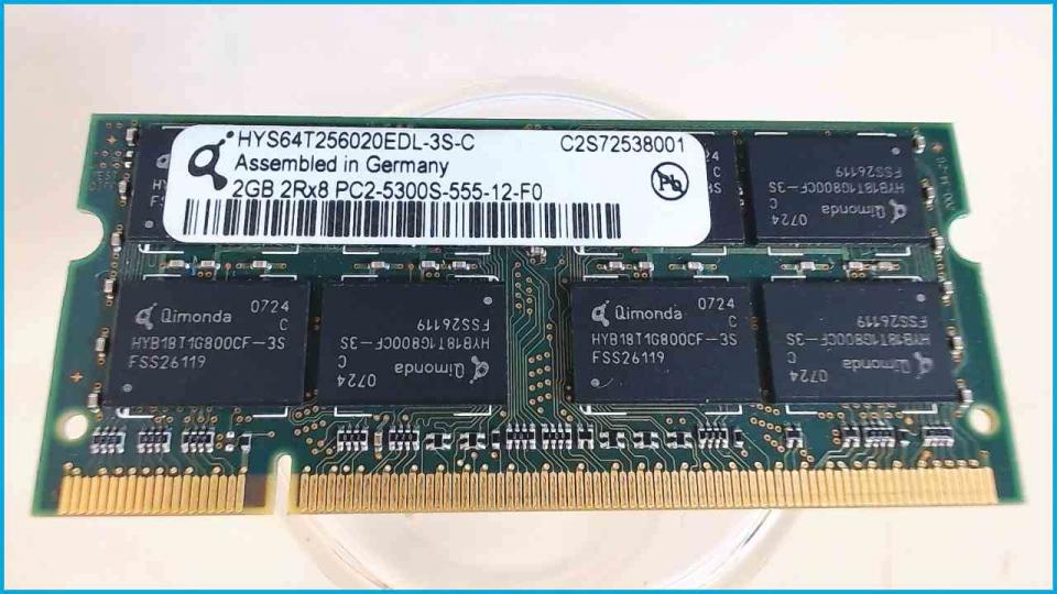 2GB DDR2 Arbeitsspeicher RAM PC2-5300S-555-12-F0 Qimonda Thinkpad SL500 2746