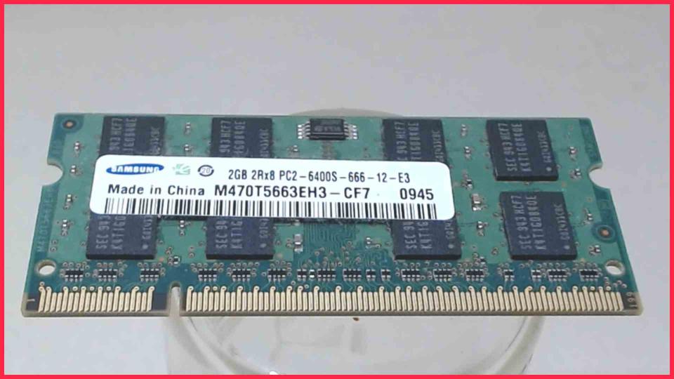2GB DDR2 Arbeitsspeicher RAM PC2-6400S-666-12-E3 Samsung R519 NP-R519 -2