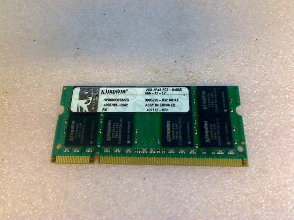 2GB DDR2 Arbeitsspeicher RAM PC2-6400S Kingston HPK800D2S6/2G MSI EX623 MS-1674