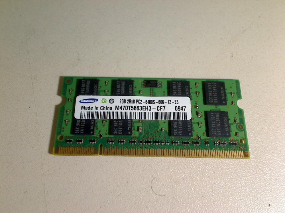 2GB DDR2 Arbeitsspeicher RAM PC2-6400S Samsung NP-R522H