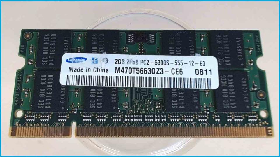 2GB DDR2 Arbeitsspeicher RAM Samsung PC2-5300S-555-12-E3 MD97020 MIM2320 E5010
