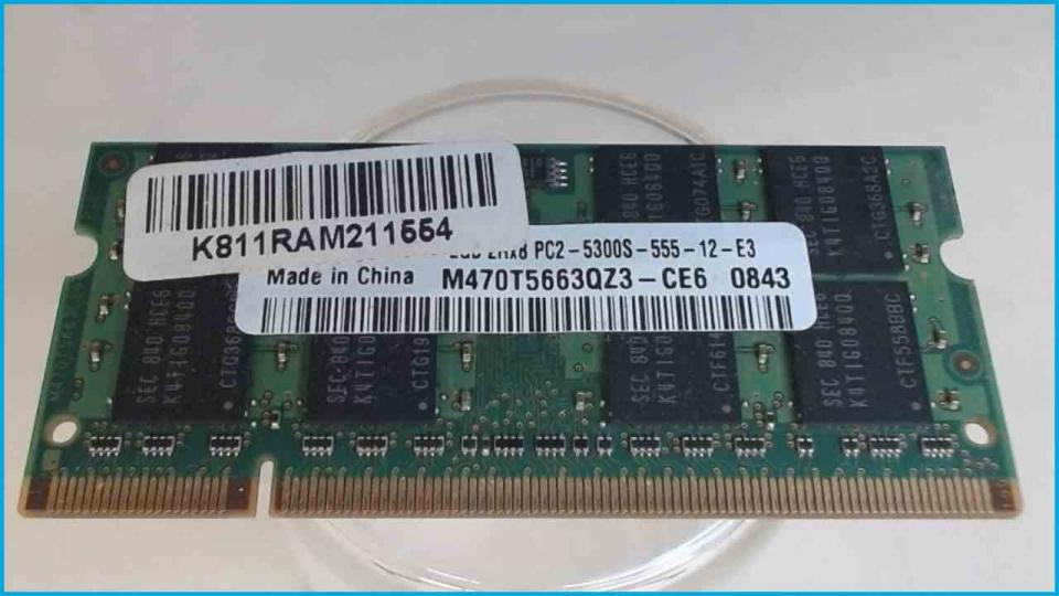 2GB DDR2 Arbeitsspeicher RAM Samsung PC2-5300S-555-12-E3 Medion MD97280 S2210