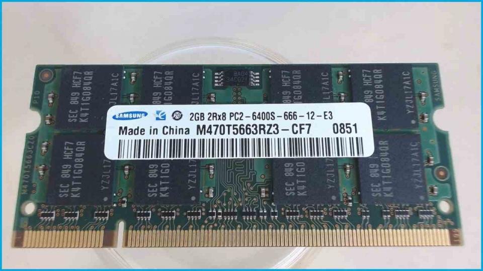 2GB DDR2 Arbeitsspeicher RAM Samsung PC2-6400S-12-E3 Satellite Pro L300-26H
