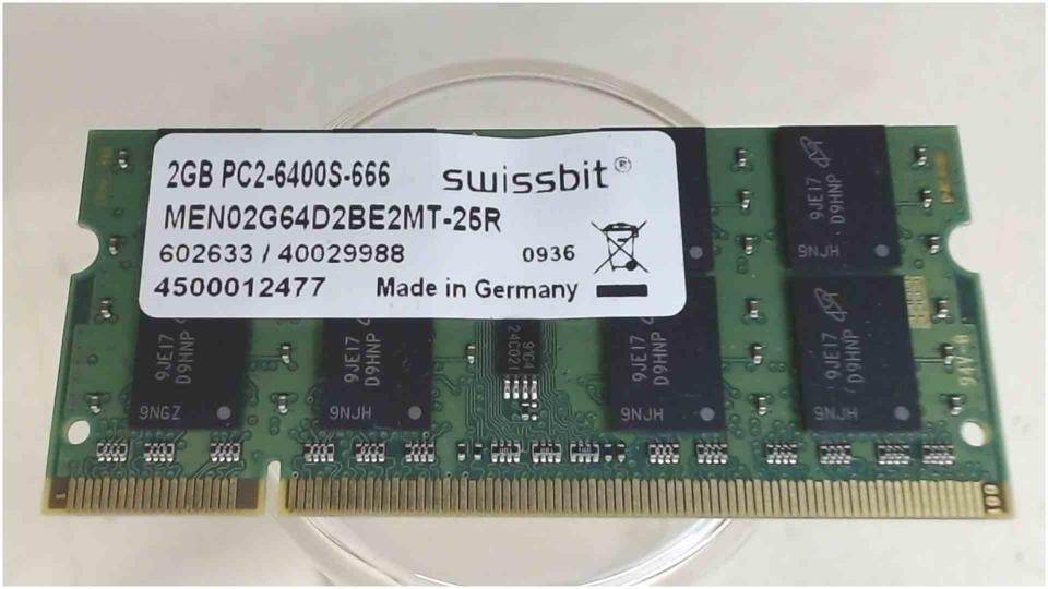 2GB DDR2 Arbeitsspeicher RAM Swissbit PC2-6400S-666 Medion akoya S5612