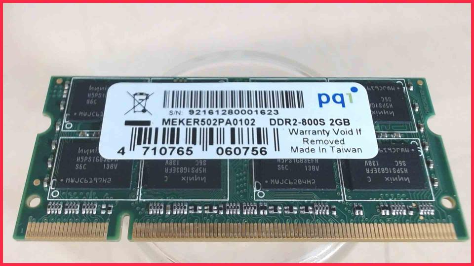 2GB DDR2 Arbeitsspeicher RAM pqi DDR2-800S Texxmo Kaleo.010A DT312 A
