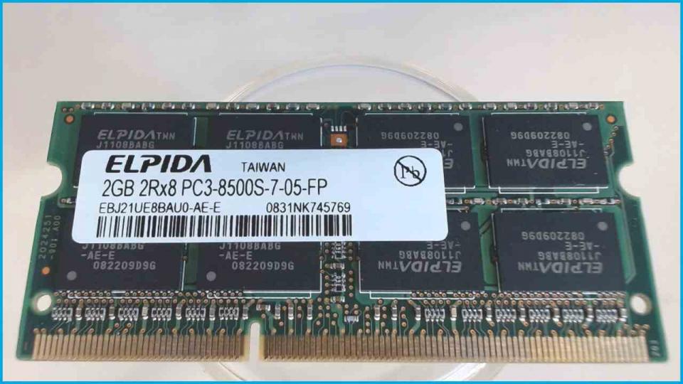 2GB DDR3 Arbeitsspeicher RAM ELPIDA PC3-8500S-7-05-FP LifeBook E8420