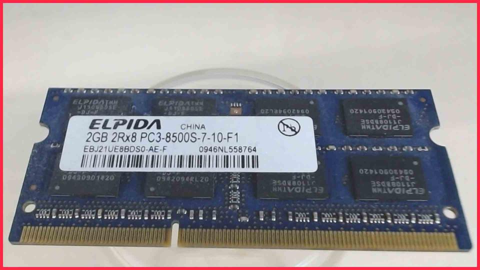 2GB DDR3 Arbeitsspeicher RAM Elpida PC3-8500S-7-10-F1 Aspire 7740G MS2287 -2