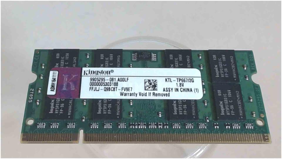 2GB DDR3 Arbeitsspeicher RAM Kingston KTL-TP667/2G IBM ThinkPad T60 1952