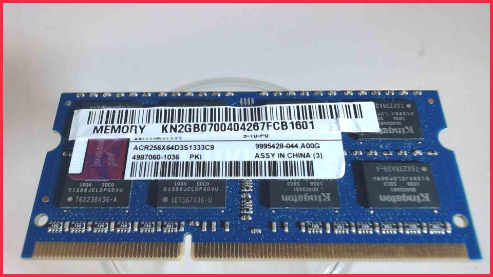 2GB DDR3 Arbeitsspeicher RAM Kingston PC3-10600S-9-10-F0 Aspire E1-530 Z5WE1