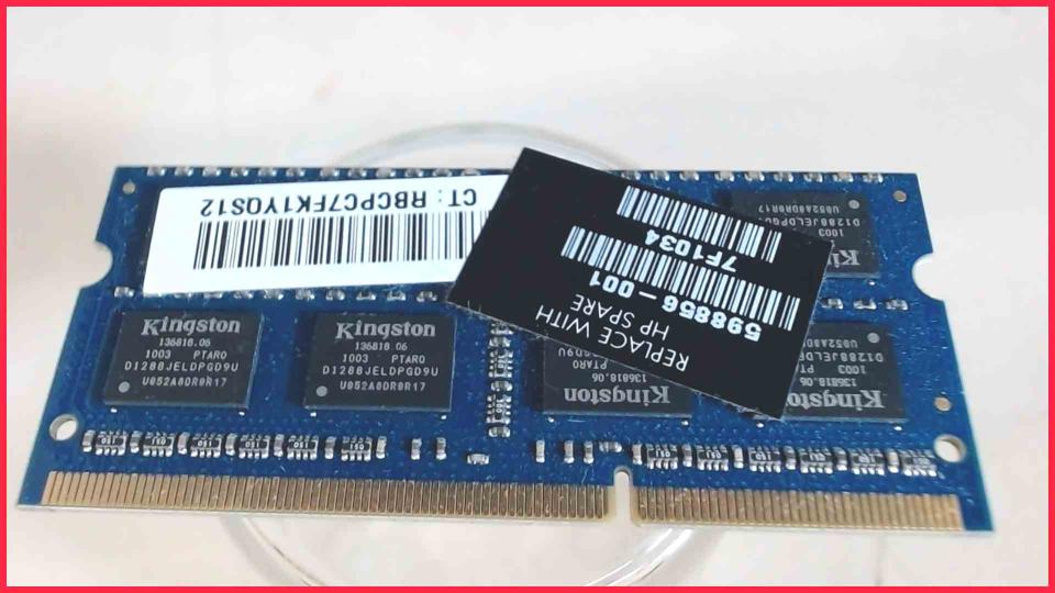 2GB DDR3 Arbeitsspeicher RAM Kingston PC3-10600S HP G62 G62-120EG