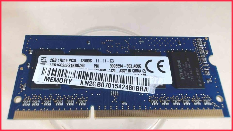 2GB DDR3 Arbeitsspeicher RAM Kingston PC3L-12800S Packard Bell ENTF71BM Z5WGM