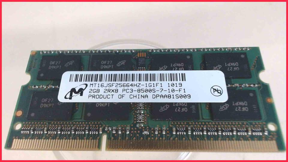 2GB DDR3 Arbeitsspeicher RAM Micron PC3-8500S-7-10-F1 HP EliteBook 8540w