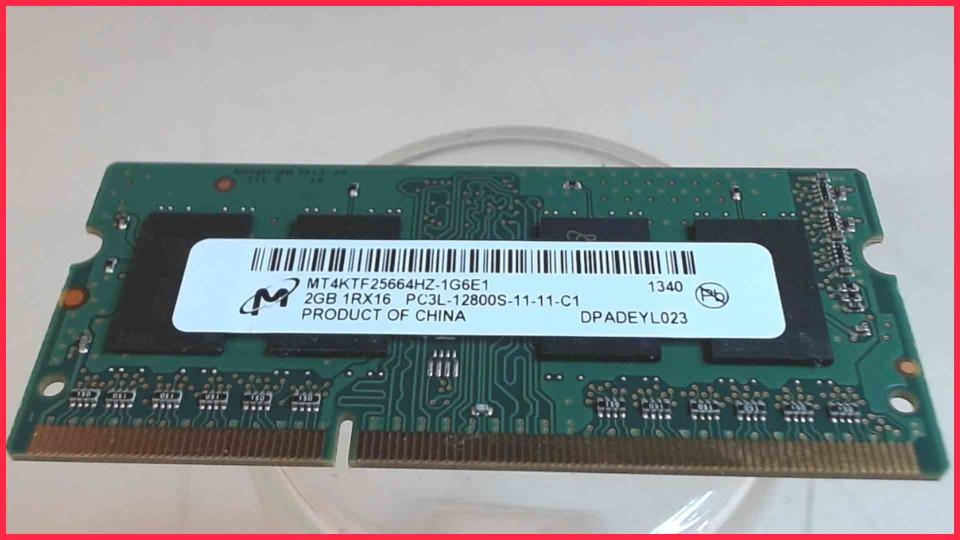 2GB DDR3 Arbeitsspeicher RAM Micron PC3L-12800S-11-11-C1 Toshiba L500-1VW