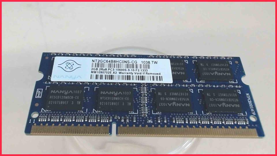 2GB DDR3 Arbeitsspeicher RAM Nanya PC3-10600S-9-10-F2.1333 Fujitsu Celsius H270