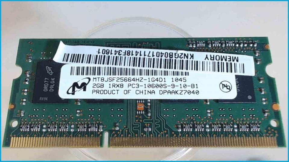 2GB DDR3 Arbeitsspeicher RAM PC3-10600S-9-10-B1 Easynote TK85 PEW91