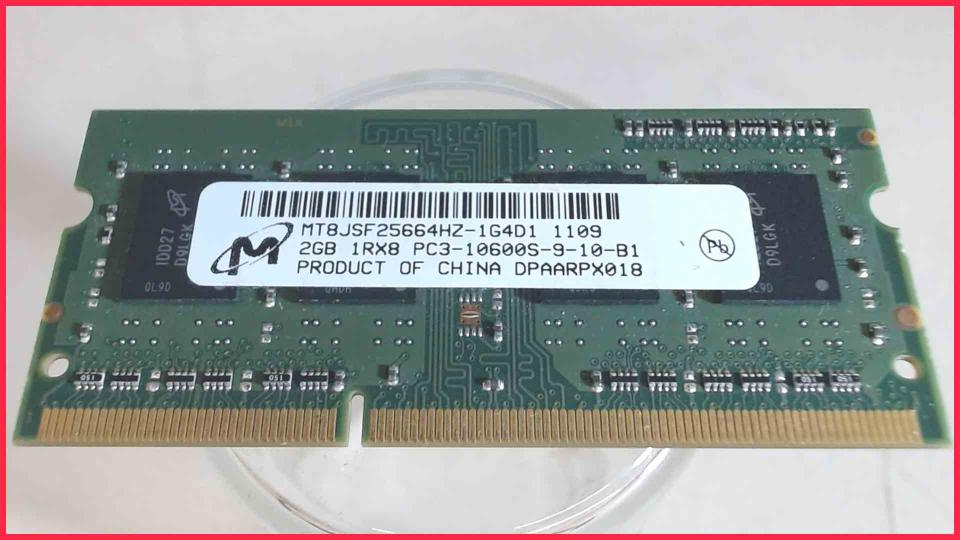 2GB DDR3 Arbeitsspeicher RAM PC3-10600S-9-10-B1 MT Aspire 5820TG ZR7C