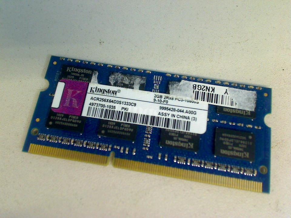 2GB DDR3 Arbeitsspeicher RAM PC3-10600S Kingston 1333MHz Asus X53U X53U-SX176V