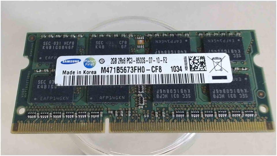 2GB DDR3 Arbeitsspeicher RAM PC3-8500S-07-10-F2 Samsung Akoya MD98730 E6226
