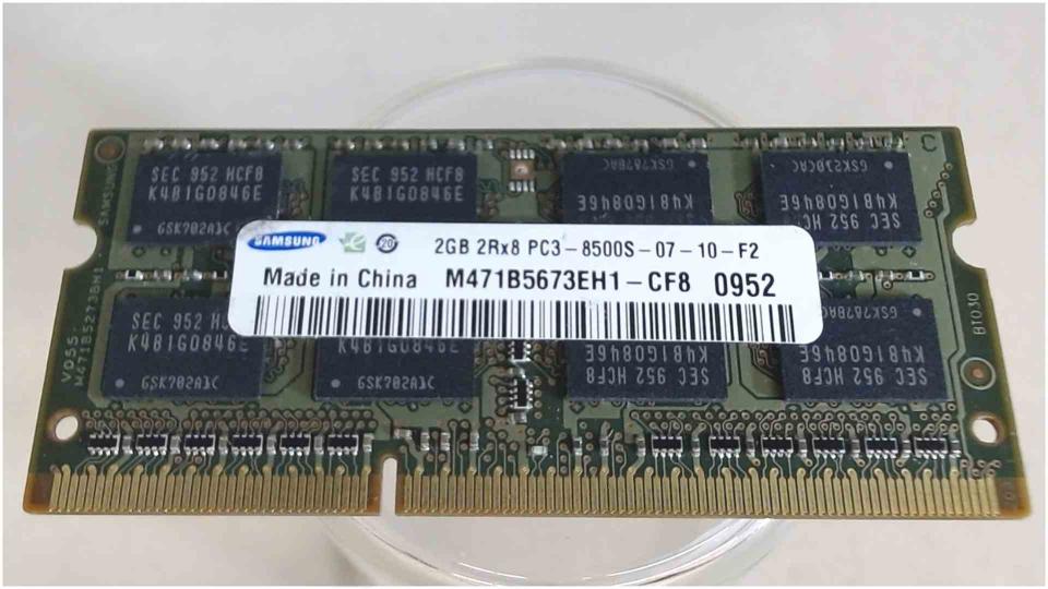 2GB DDR3 Arbeitsspeicher RAM Samsung PC3-8500S-07-10-F2 Akoya MD98730 E6226