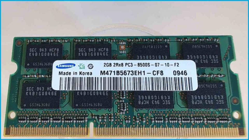 2GB DDR3 Arbeitsspeicher RAM Samsung PC3-8500S-07-10-F2 Lenovo B550 0880