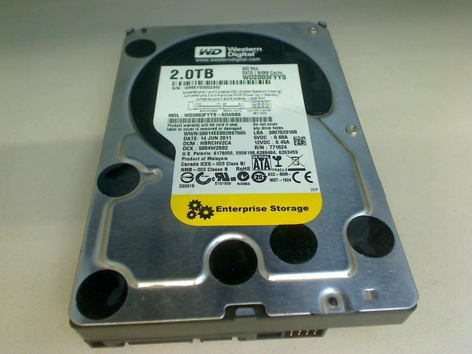 2TB HDD Festplatte WD2003FYYS Western Digital (SATA)