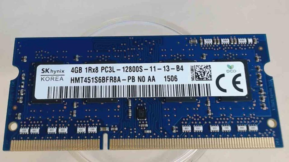 4GB DDR3 Arbeitsspeicher RAM Hynix PC3L-12800S-11-13-B4 Asus R515M