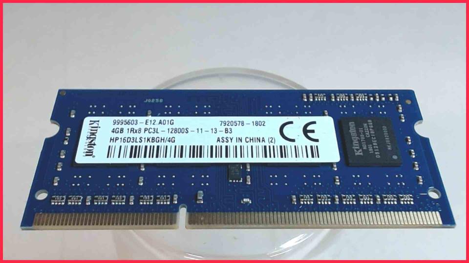 4GB DDR3 Arbeitsspeicher RAM Kingston PC3L-12800S-11-13-B3 HP 17-bs007ng