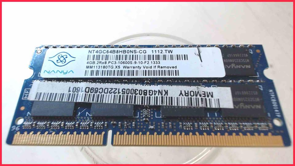 4GB DDR3 Arbeitsspeicher RAM Nanya PC3-10600S-9-10-F2 Samsung R730 NP-R730 -2