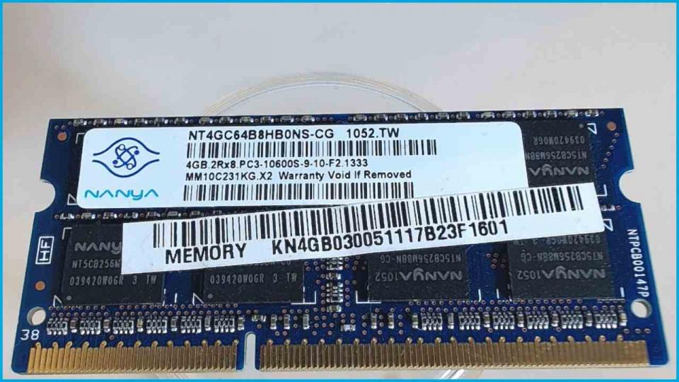 4GB DDR3 Arbeitsspeicher RAM PC3-10600S-9-10-F2.1333 Easynote TK85 PEW91