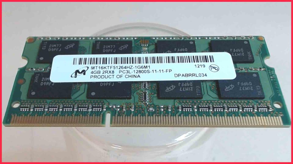 4GB DDR3 Arbeitsspeicher RAM PC3L-12800S-11-11-FD Toshiba Portege R700-173