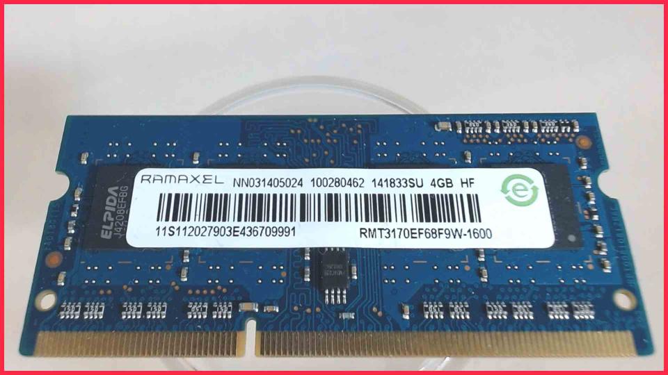 4GB DDR3 Arbeitsspeicher RAM Ramaxel PC3L-12800S Asus X54H