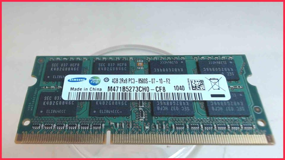 4GB DDR3 Arbeitsspeicher RAM Samsung PC3-8500S-07-10-F2 Samsung NP-RF710