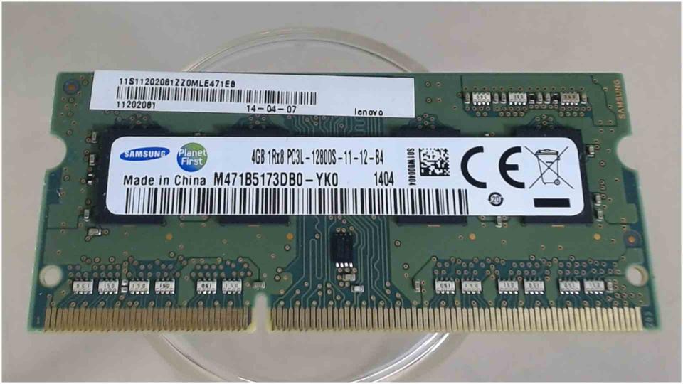 4GB DDR3 Arbeitsspeicher RAM Samsung PC3L-12800S-11-12-B4 Lenovo G710 20252 i3