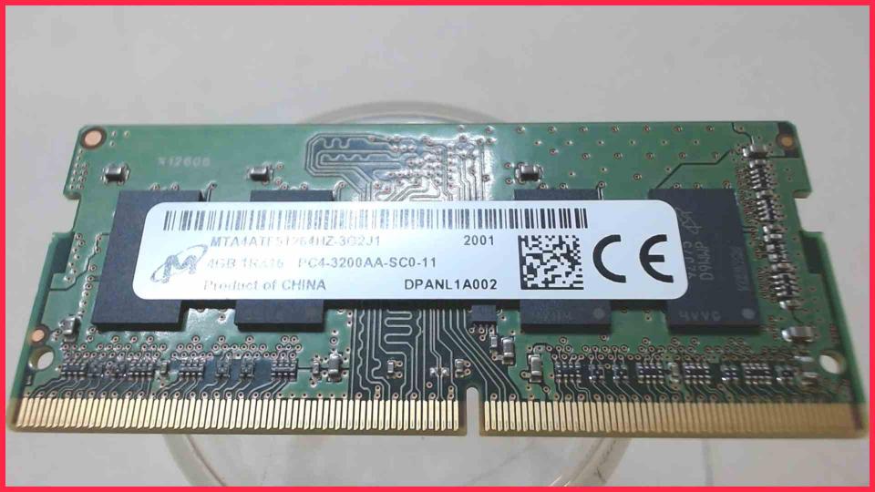 4GB DDR4 Arbeitsspeicher RAM Micron PC4-3200AA-SC0-11 HP 15s-fq5333ng