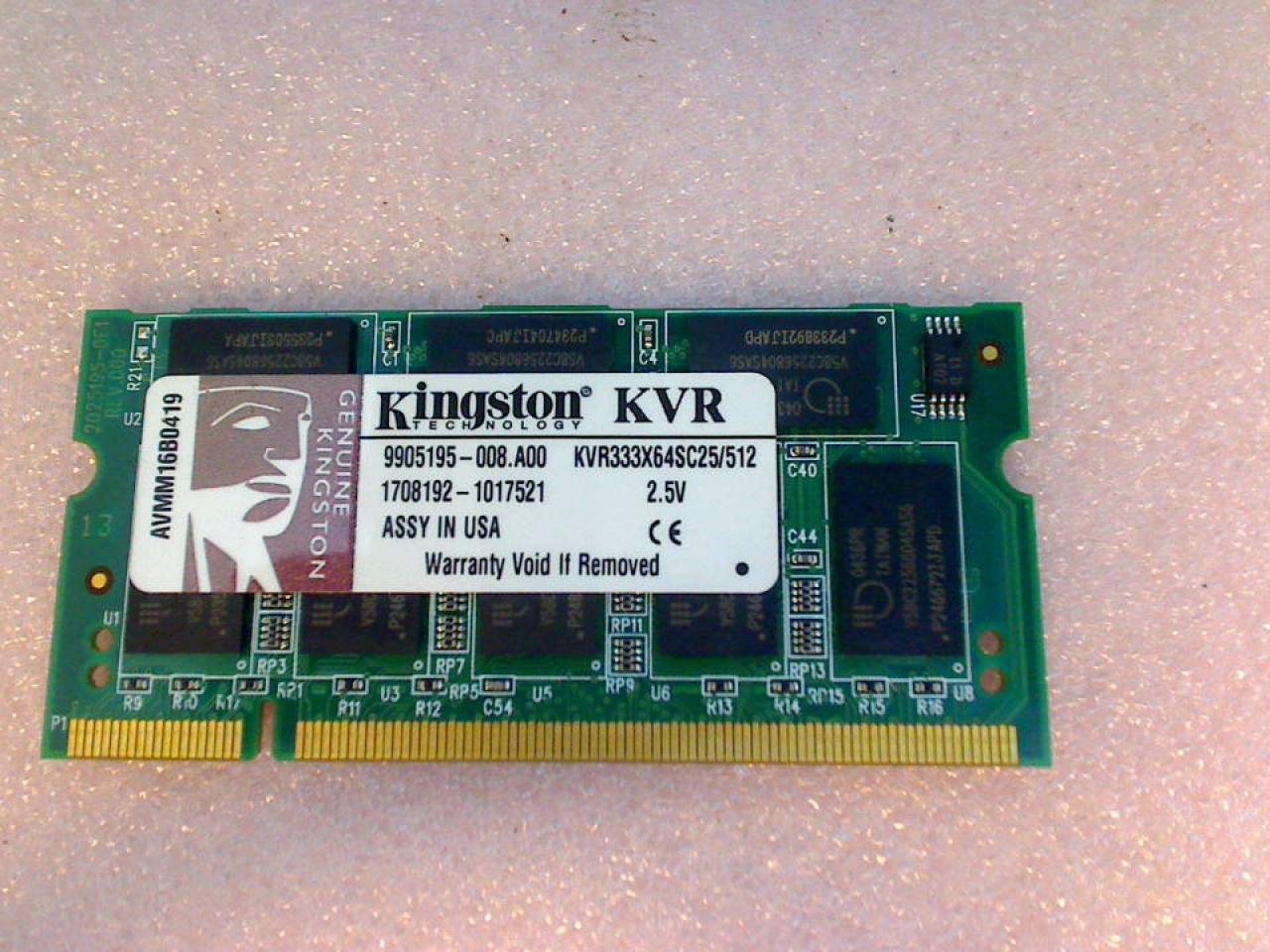 512MB DDR Arbeitsspeicher RAM DDR-333 SODIMM Acer 1360 1362WLMi