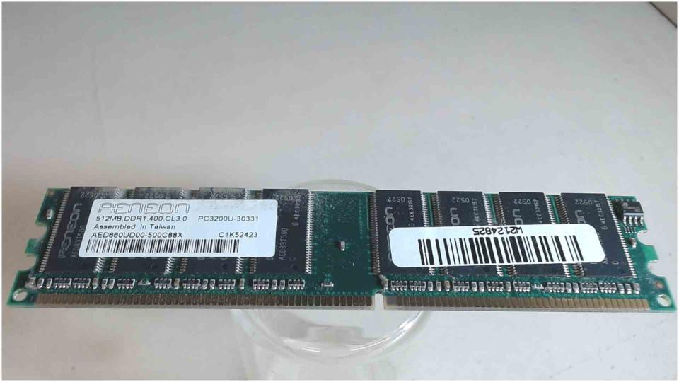 512MB DDR Arbeitsspeicher RAM DDR1 400 PC3200U-30331 Aeneon Asus K8N 1.01