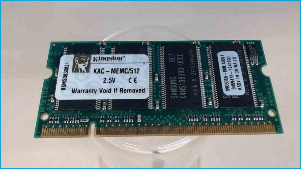 512MB DDR Arbeitsspeicher RAM Kingston 2.5V KAC-MEMC/512 TravelMate 2300 2303LC