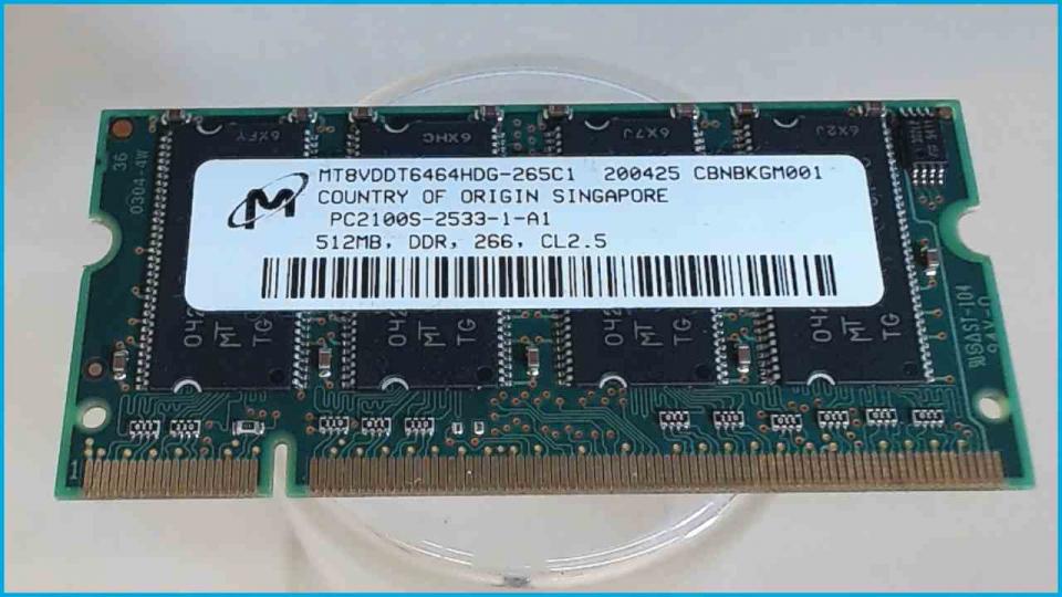 512MB DDR Arbeitsspeicher RAM Micron PC2100S-2533-1-A1 LifeBook C1110D C Series