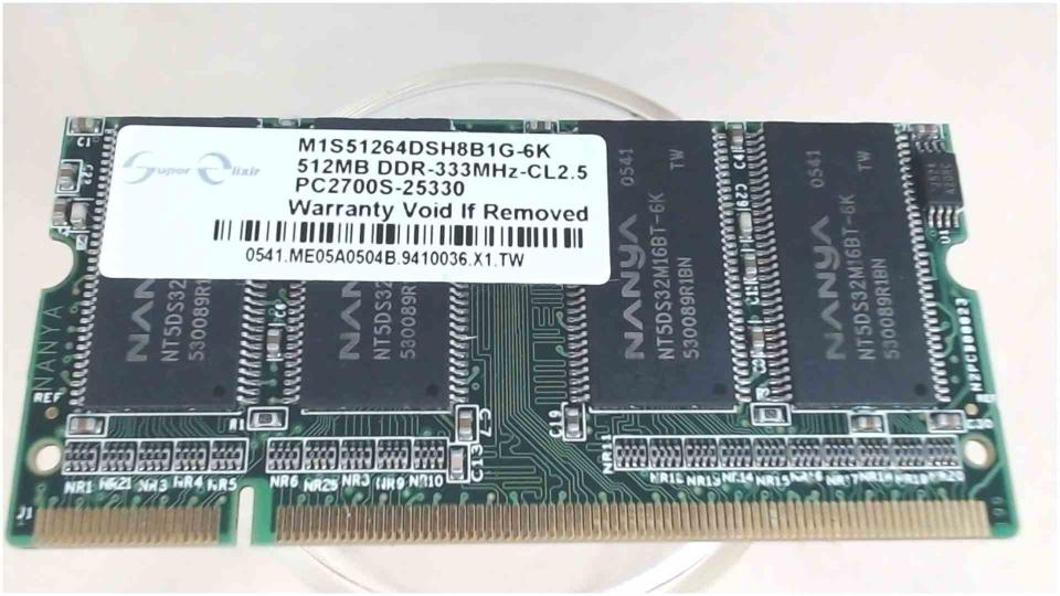 512MB DDR Arbeitsspeicher RAM Nanya PC2700S-25330 333MHz Maxdata Eco 4500 i